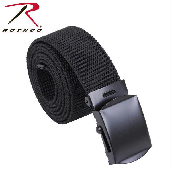 Rothco Black Nylon Web Belt