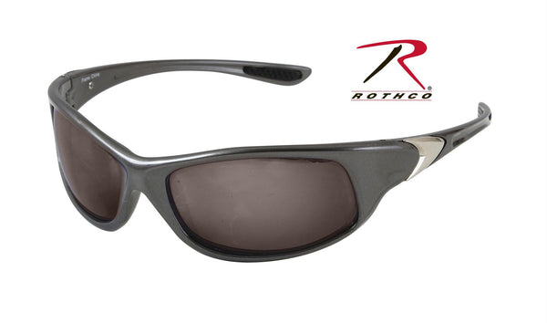 Rothco 0.25 ACP Sunglasses - Gray Frame - Smoke Lens