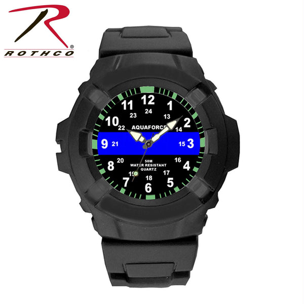 Aquaforce Thin Blue Line Watch