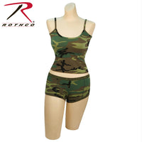 Rothco Woodland Camo "Booty Camp" Booty Shorts & Tank Top