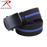 Rothco 44" Thin Blue Line Web Belt