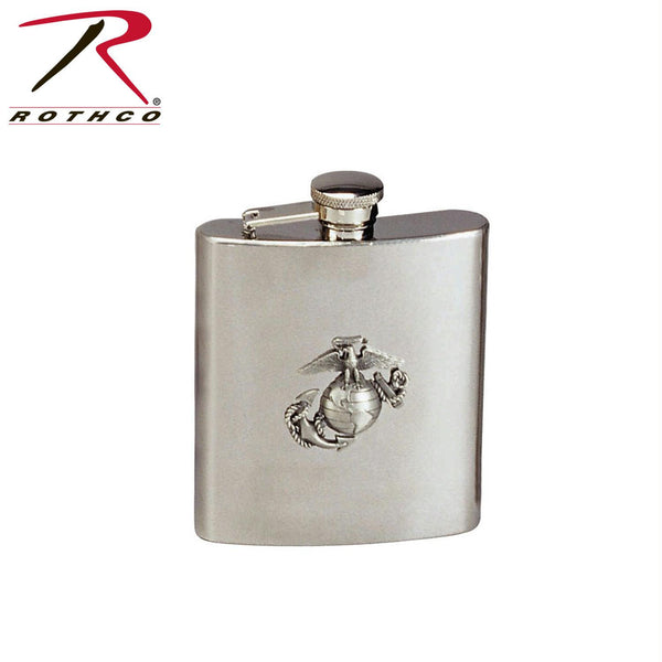 Rothco Stainless Steel Marine Corps Emblem Flask