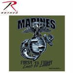 Black Ink Marines First To Fight T-Shirt