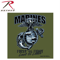 Black Ink Marines First To Fight T-Shirt