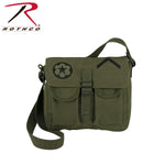 Rothco Canvas Ammo Shoulder Bag w- Military Patches