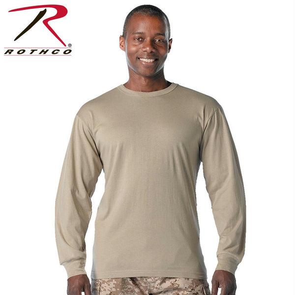 Rothco Long Sleeve Solid Poly/Cotton T-Shirt