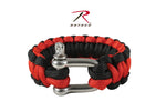 Rothco Thin Red Line Paracord Bracelet Wtih D-Shackle