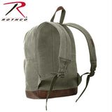 Rothco Vintage Canvas Teardrop Backpack w/ Leather Accents