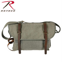 Rothco Vintage Canvas Explorer Shoulder Bag w/ Leather Accents