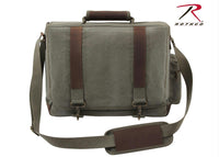 Rothco Vintage Canvas Pathfinder Laptop Bag With Leather Accents